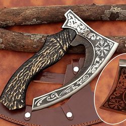 alfari 13" handcrafted pizza axe viking pizza axe authentic handmade pizza hatchet ideal choice for culinary enthusiasts