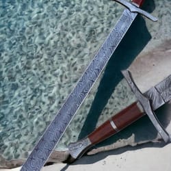 alfari custom damascus steel sword dagger legendary sword 37 inches long sword machete hunting sword