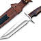 ALFARI Handmade D2 Steel Bowie Knife 13 Inch Full Tang Fixed Blade Knife With Sheath Best For Bushc 0