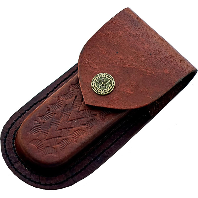 ALFARI Damascus Steel Pocket Knife Hand Made Folding Knife Outdoor Pocket Knife For Camping Hiking  3