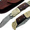 ALFARI Damascus Steel Folding Pocket Knife Small Pocket Knife For Outdoor For Camping Hiking Back L 0
