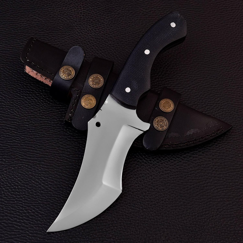 Alfari D2 Tracker Knife Full Tang Fixed Blade Hunting Knife EDC Horizontal Carry Knife Scout Carry  0