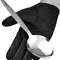 ALFARI Gray Kunz Spoon1810 Stainless Steel Titanium Shiny Dinner Serving Spoon10 Nches Basting Quen 1