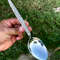 ALFARI Gray Kunz Spoon1810 Stainless Steel Titanium Shiny Dinner Serving Spoon10 Nches Basting Quen 2