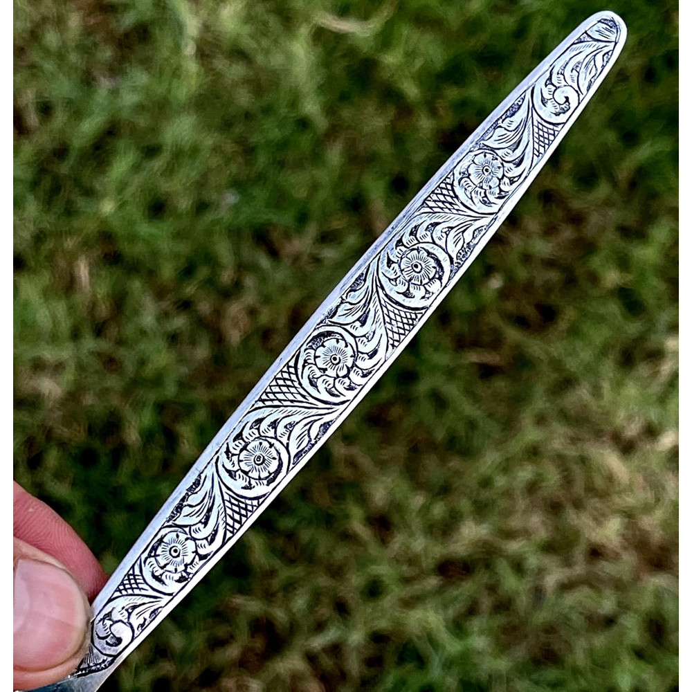 ALFARI Gray Kunz Spoon1810 Stainless Steel Titanium Shiny Dinner Serving Spoon10 Nches Basting Quen 3