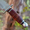 Custom Handmade D2 Rambo Bowie Knife 14 Inches Fixed Blade Hunting Knife With With Sheath With Wood 2