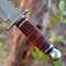 Custom Handmade D2 Rambo Bowie Knife 14 Inches Fixed Blade Hunting Knife With With Sheath With Wood 2