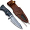 Custom Handmade Damascus Fixed Blade Knife With Sheath Fixed Blade Hunting Survival Knives Outdoor 0