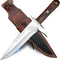 Custom Handmade Steel Bowie Knife 15 Inches Fixed Blade With Leather Sheath For Outdoor Survival Ca 0