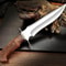 Custom Handmade 135 Inches Bowie Knife Fixed Blade With Leather Sheath For Outdoor Survival Camping 3