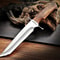 Custom Handmade 135 Inches Bowie Knife Fixed Blade With Leather Sheath For Outdoor Survival EDC Cam 3