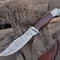 Custom Handmade 13 Inches Bowie Knife Fixed Blade With Leather Sheath For Outdoor Survival EDC Camp 0