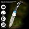 ALFARI Damascus Folding Pocket Knife For Men Deal For Camping Outdoor Hiking With Sheath Ideal For 1