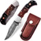 ALFARI Damascus Folding Pocket Knife For Men Deal For Camping Outdoor Hiking With Sheath Ideal For 0