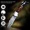 ALFARI Damascus Folding Pocket Knife For Men Deal For Camping Outdoor Hiking With Sheath Ideal For 1