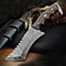 Damascus Tracker Knife With Sheath For Outdoor Survival Camping Bushcraft Fixed Blade Hunting Knife 0