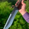 ALFARI D2 Bowie Knife Stag Horn Large Crocodile Dundee Bowie Knife Fixed Blade Hunting Knife With L 0