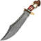 ALFARI D2 Bowie Knife Stag Crown Handle Large Crocodile Dundee Bowie Knife Fixed Blade Hunting Knif 0