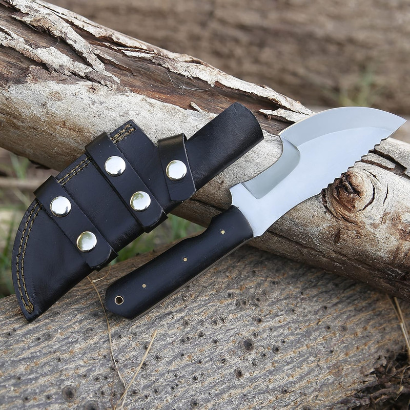 Handmade Tracker Knife With Sheath Outdoor Knife Survival Camping Knife D2 Steel Tracker Knife Fixe 3
