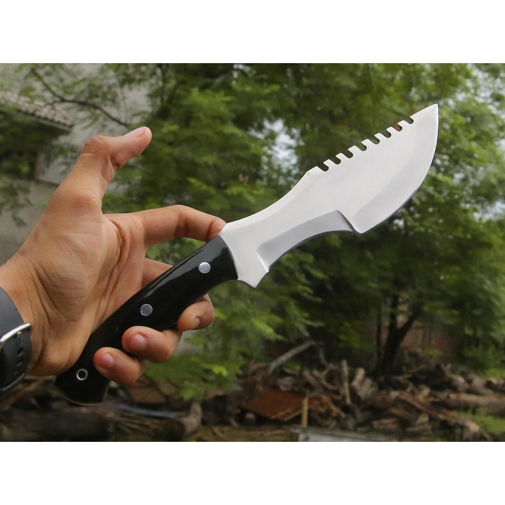 Handmade D2 Tracker Knife With Sheath Outdoor Knife Survival Camping Knife D2 Fixed Blade Hunting K 2