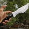 Handmade D2 Tracker Knife With Sheath Outdoor Knife Survival Camping Knife D2 Fixed Blade Hunting K 2