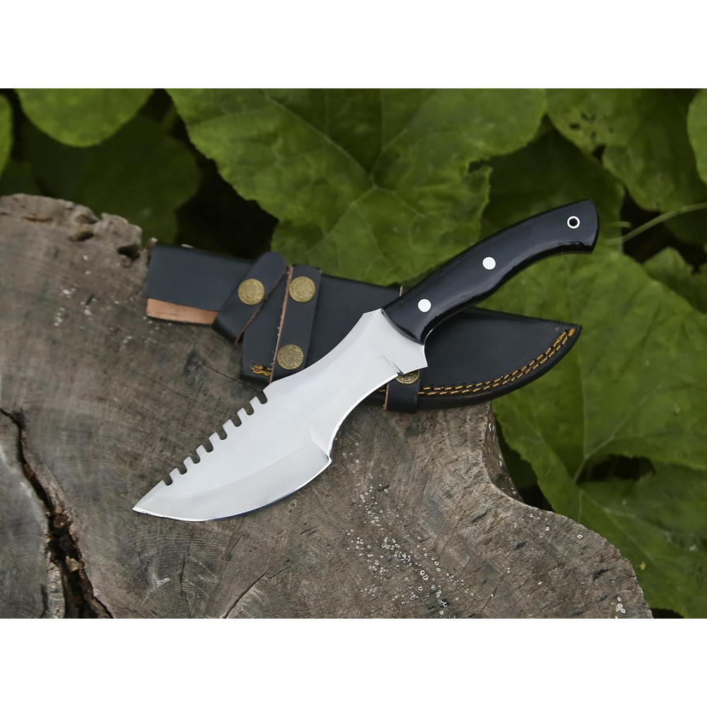 Handmade D2 Tracker Knife With Sheath Outdoor Knife Survival Camping Knife D2 Fixed Blade Hunting K 3