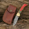 ALFARI Damascus Folding Pocket Knife For Men Deal For Camping Outdoor Hiking With Sheath Ideal For 3