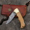 ALFARI Damascus Folding Pocket Knife For Men Deal For Camping Outdoor Hiking With Sheath Ideal For 1