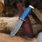 ALFARI Handmade Damascus Steel Fixed Blade Skinning Hunting Knife With Gut Hook Best For Outdoor Ca 1