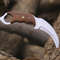 ALFARI Karambit Knife Fixed Blade With Sheath Claw Knife Wood Handle Sharp Blade Camping Knives Kar 2