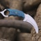 ALFARI Karambit Knife Fixed Blade With Sheath Claw Knife Blue Handle Sharp Blade Camping Knives Kar 1
