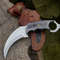 ALFARI Karambit Knife Fixed Blade With Sheath Claw Knife Black Handle Sharp Blade Camping Knives Ka 0