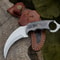 ALFARI Karambit Knife Fixed Blade With Sheath Claw Knife Black Handle Sharp Blade Camping Knives Ka 0