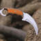 ALFARI Karambit Knife Fixed Blade With Sheath Claw Knife Black Organ Handle Sharp Blade Camping Kni 0