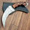 Karambit Knife Fixed Blade With Sheath Claw Knife Wood Handle Sharp Blade Karambits For Men Best 0