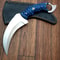 Karambit Knife Fixed Blade With Sheath Claw Knife Wood Handle Sharp Blade Karambits For Men Wome 0