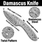 Damascus Steel Outdoor Knife Blank Tactical Survival Camping Knife Making Kit Skinner Knife Blank B 3
