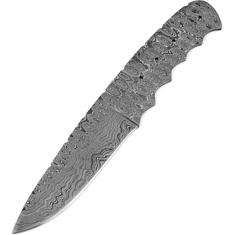 Handmade Hand Forged Damascus Steel Blank Blade Dagger Hunting Camping Knife Damascus Blank Blade M 0