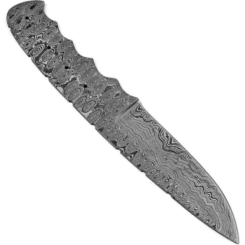 Handmade Hand Forged Damascus Steel Blank Blade Dagger Hunting Camping Knife Damascus Blank Blade M 1