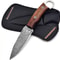 Fixed Blade Hunting Knife Full Tang Handmade Damascus Steel Sharp Edge Rosewood Handle EDC Camping 0
