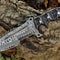 Tracker Knife Hunting Knife Full Tang Handmade Damascus Steel Sharp Edge EDC Camping Knife Ideal Gr 2