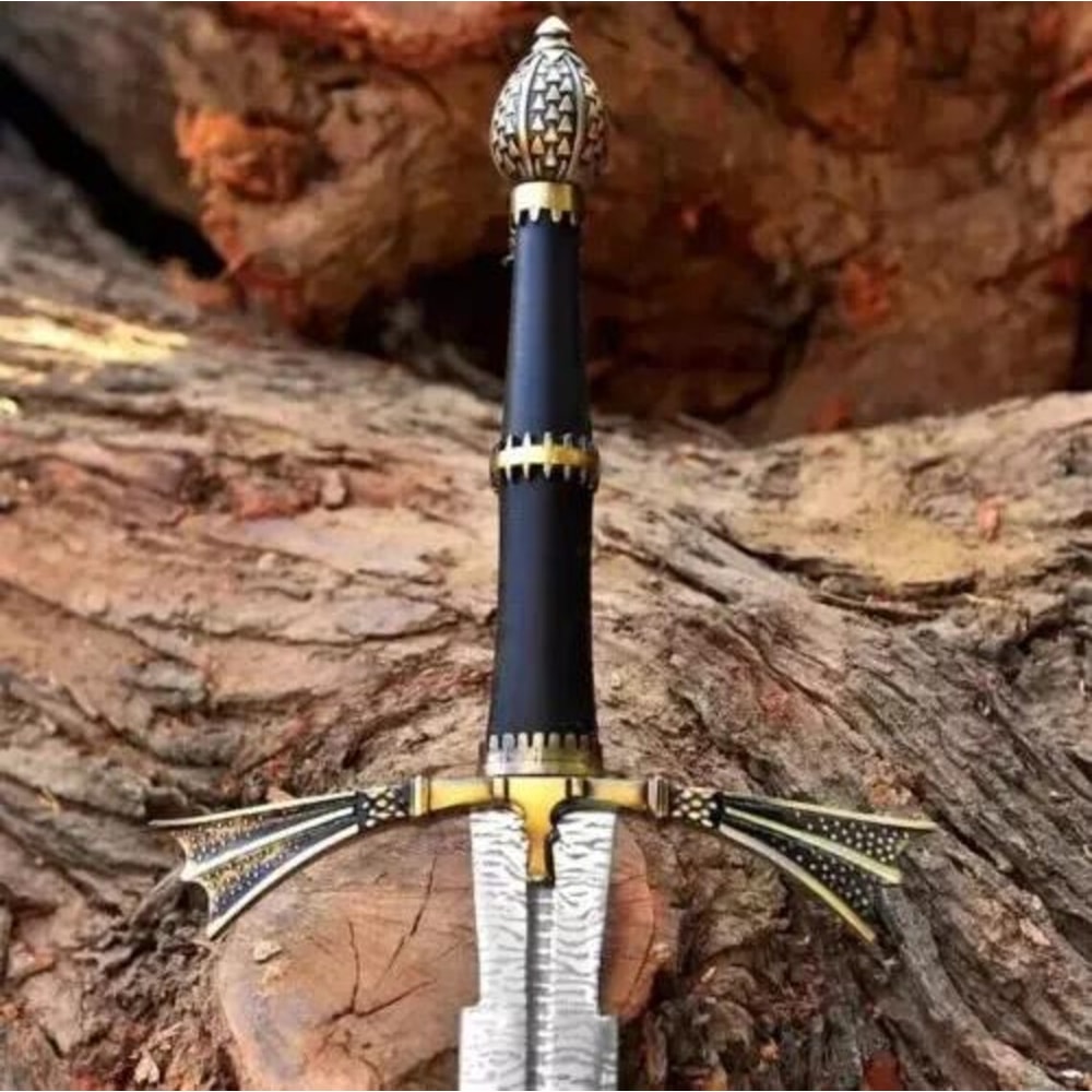 ALFARI Damascus Steel Swiss Dagger Viking Gladius Double Edge Sword 38 Inches Handmade Damascus Ste 2
