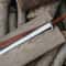 ALFARI 38 Inches Damascus Steel Sword Viking Double Edge Sword With Sheath Handmade Barbarian Sword 0