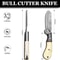 Handmade Damascus Bull Cutter Knife EDC Fixed Blade Hunting Knife For Skinning Camping Bushcraftin 1