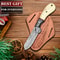 Handmade Damascus Bull Cutter Knife EDC Fixed Blade Hunting Knife For Skinning Camping Bushcraftin 3