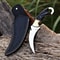 Karambit Knife Fixed Blade With Sheath Claw Knife Sharp Blade Karambits For Men Women EDC BLACK 2