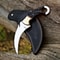 Karambit Knife Fixed Blade With Sheath Claw Knife Sharp Blade Karambits For Men Women EDC BLACK 0