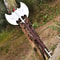 Handmade Double Head 38 Larger Axe Leather Sheath Carbon Steel Camping Hatchet Personalized Gifts F 0