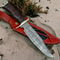 ALFARI D2 Bowie Knife Large Crocodile Dundee Bowie Knife Fixed Blade Hunting Knife With Leather She 0