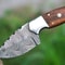 Handmade Damascus Skinning Knife EDC Fixed Blade Hunting Knife For Skinning Camping Bushcrafting A 1